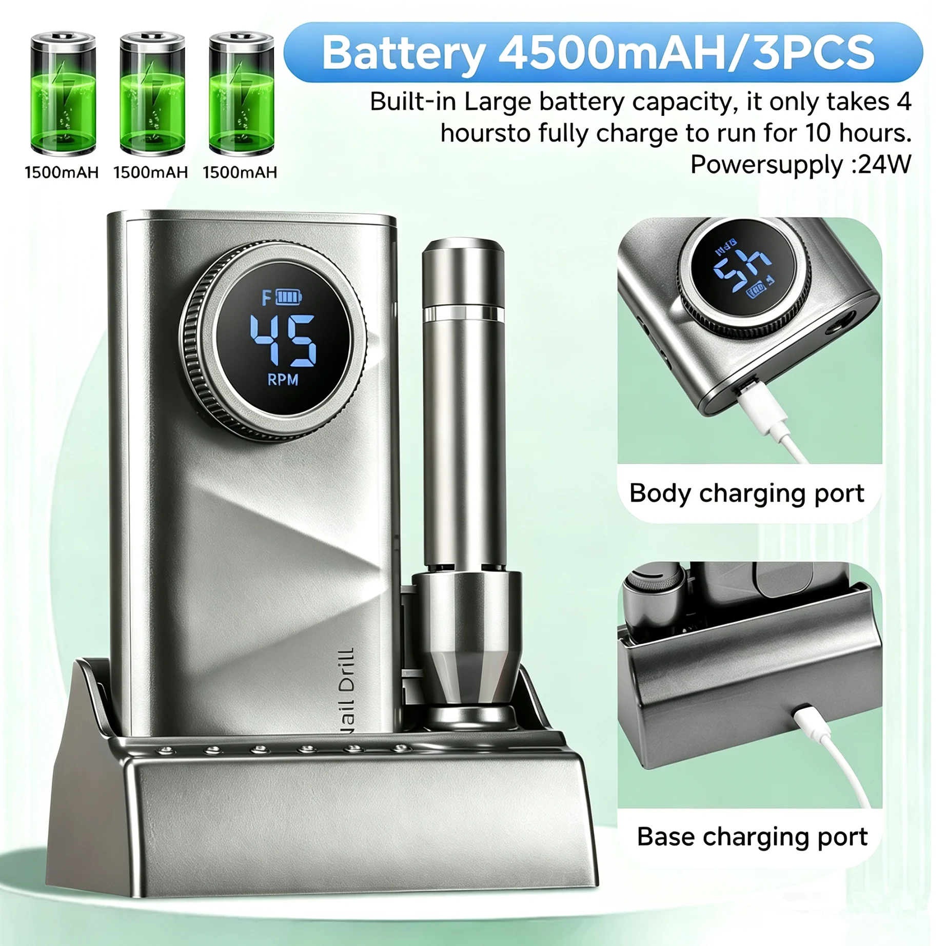 Rechargeable Nail Drill Machin - огляд і ціна Power Tools Online
