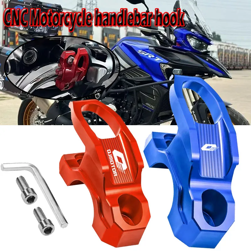 

Aluminum Brake Master Cylinder Holder Clamp Bracket Bag Hook Helmet Hanger Accessories for QJMOTOR SRT550 600 700 800 Motorcycle