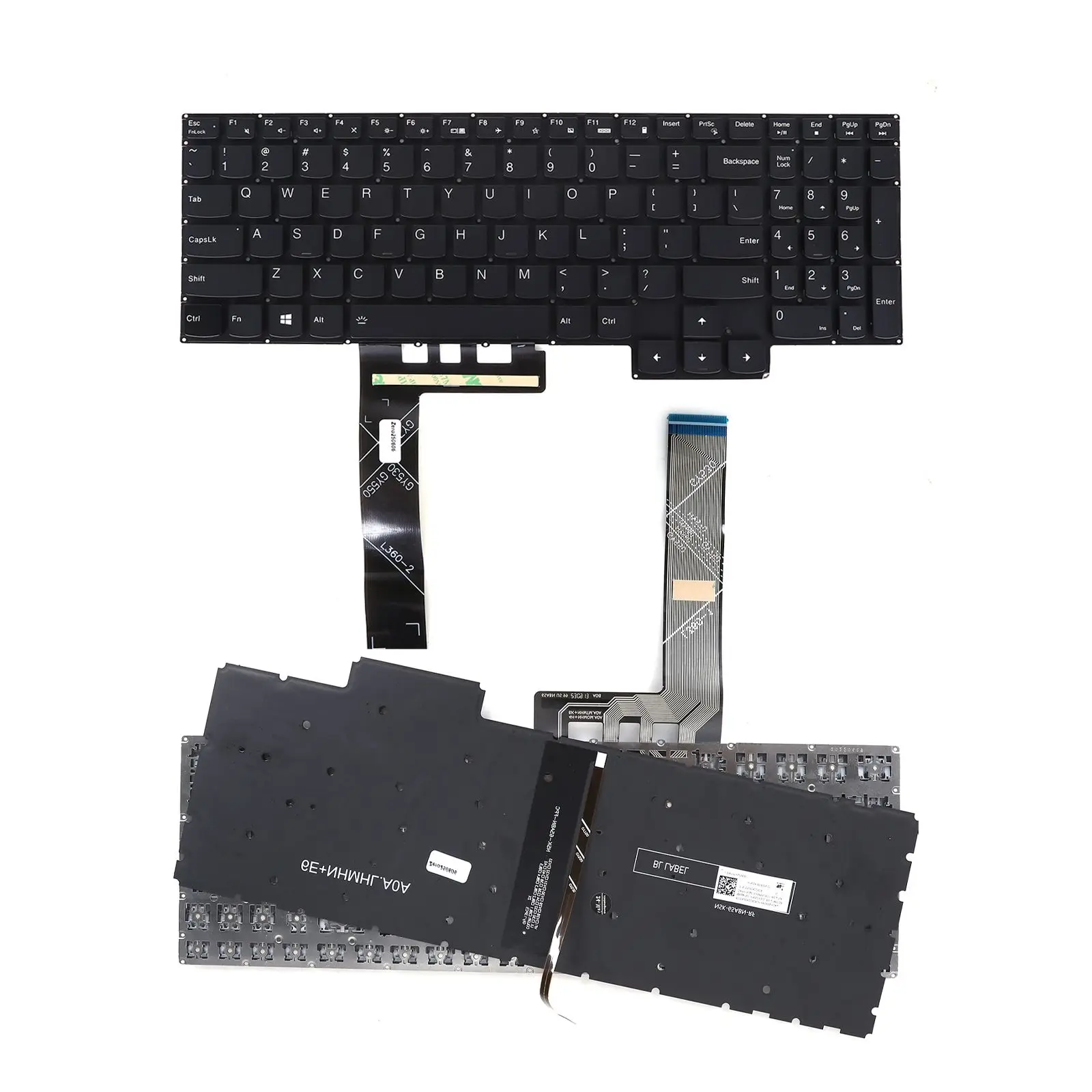 US Laptop Keyboard for Lenovo Legion 5 15ARH7 15ARH7H 15IAH7 15IAH7H 15ITH6H Pro 16ACH6 Gray with Backlit