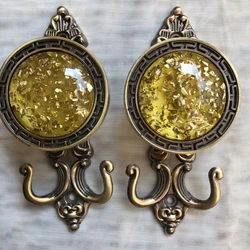 2Pcs/Set Aluminum alloy Curtain Hooks Holder Hanger Display Rack Wall Hook Curtain Decorate Accessories