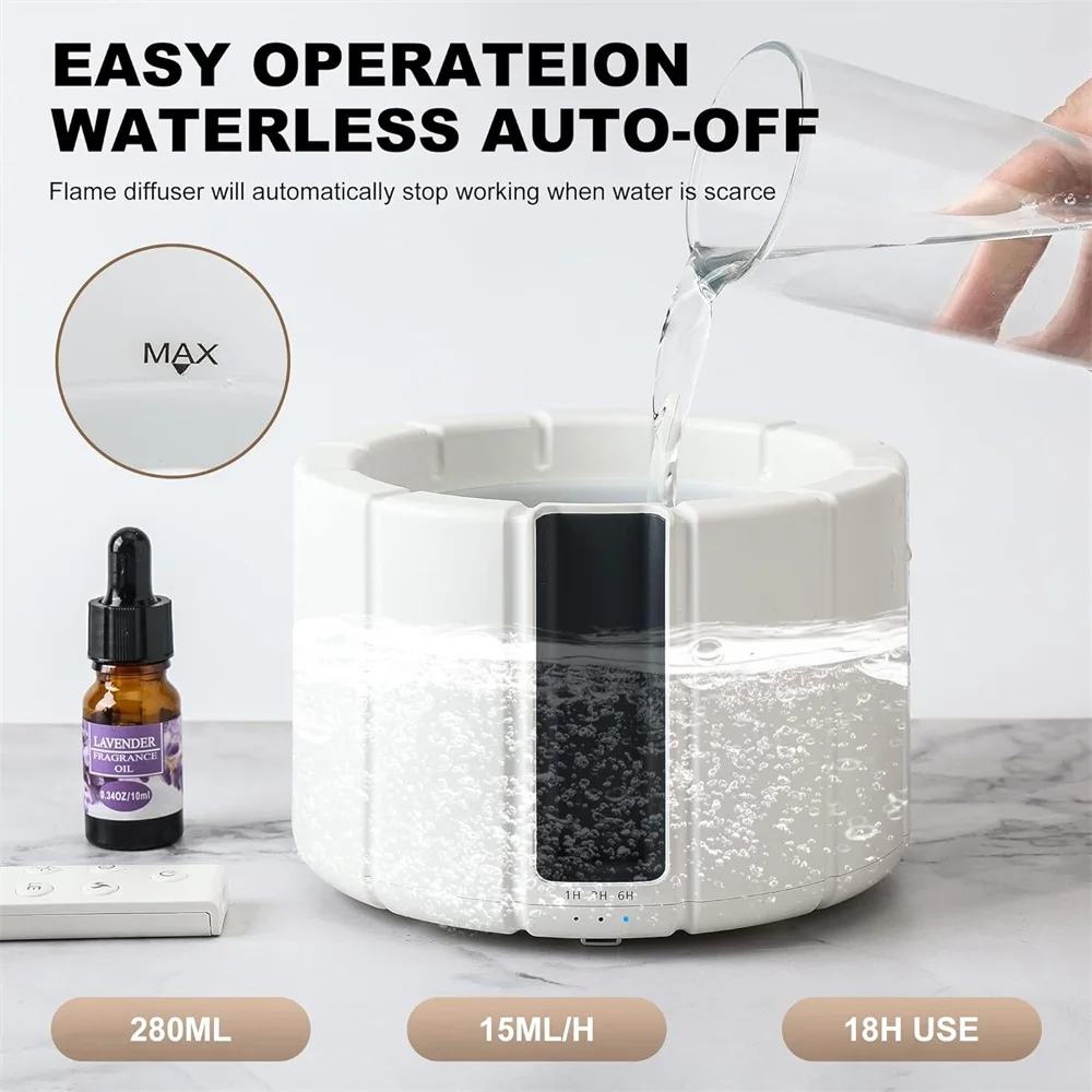 USB Capacity Portable Cold Fog Humidifier, Dazzling Night Light, Air Purifier, Desktop