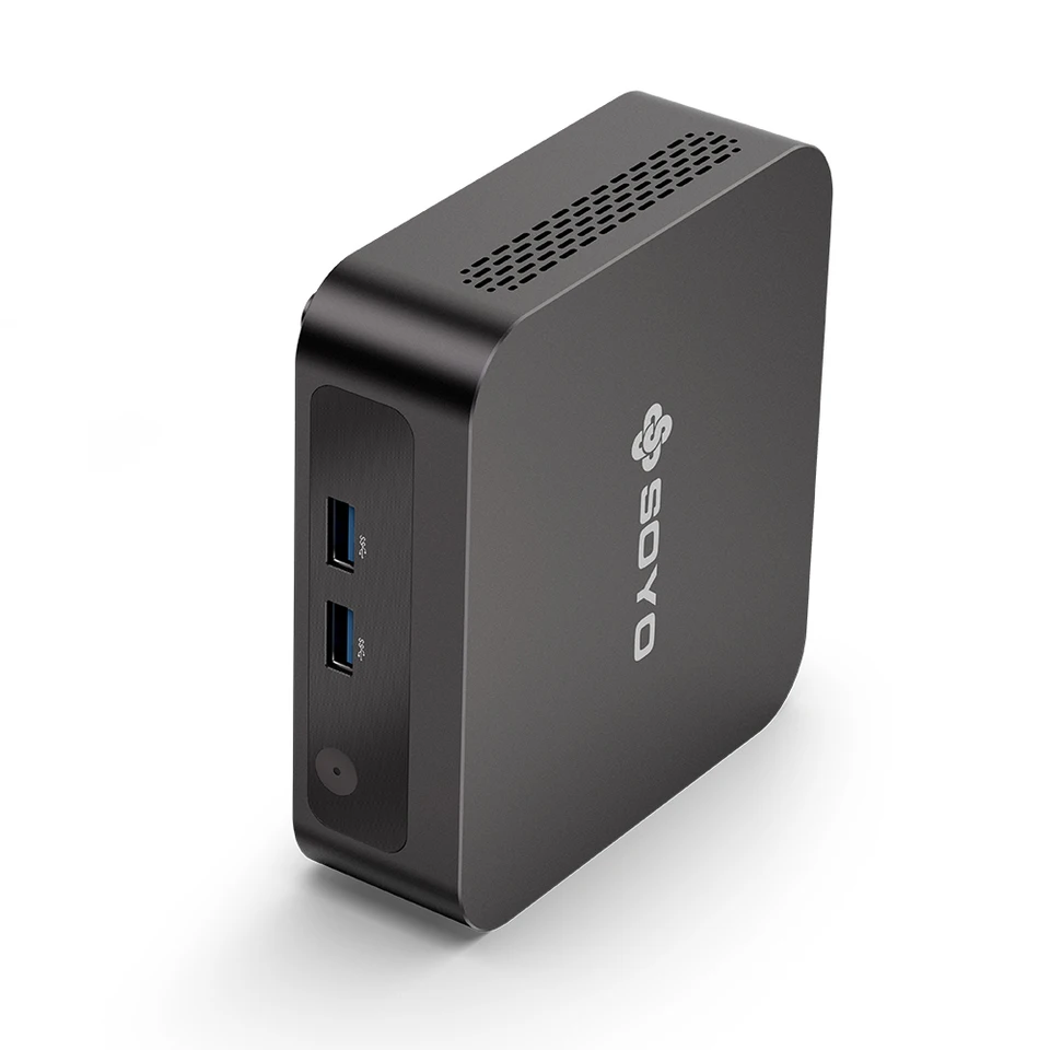 SOYO M5 AIR Mini PC AMD Ryzen 5 5600U CPU(Up to 4.2 GHz) LPDDR4