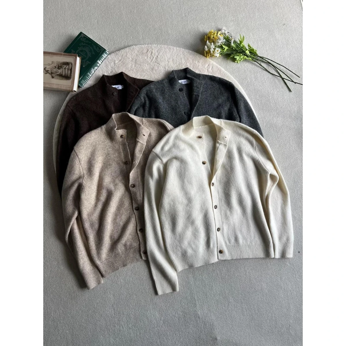 

Американский вязаный свитер с V-Ne, кардиган, мужской цветной повседневный свободный крой, зимняя верхняя одежда, полиэфирное волокно