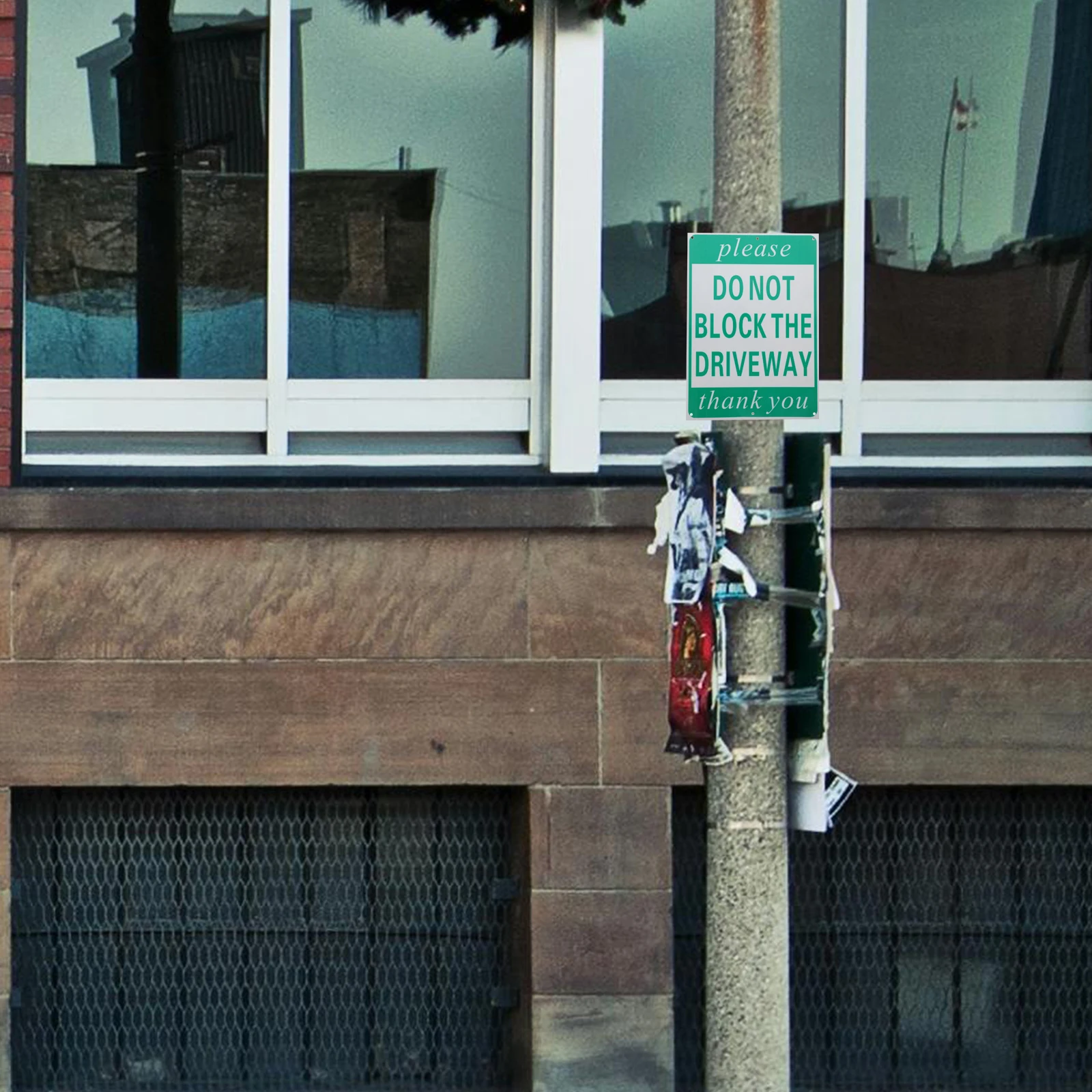 No Parking Sign 14x10 Inch Aluminum Ink Wind Rain Proof Easy Installation Driveway Vehicle Reminding Home