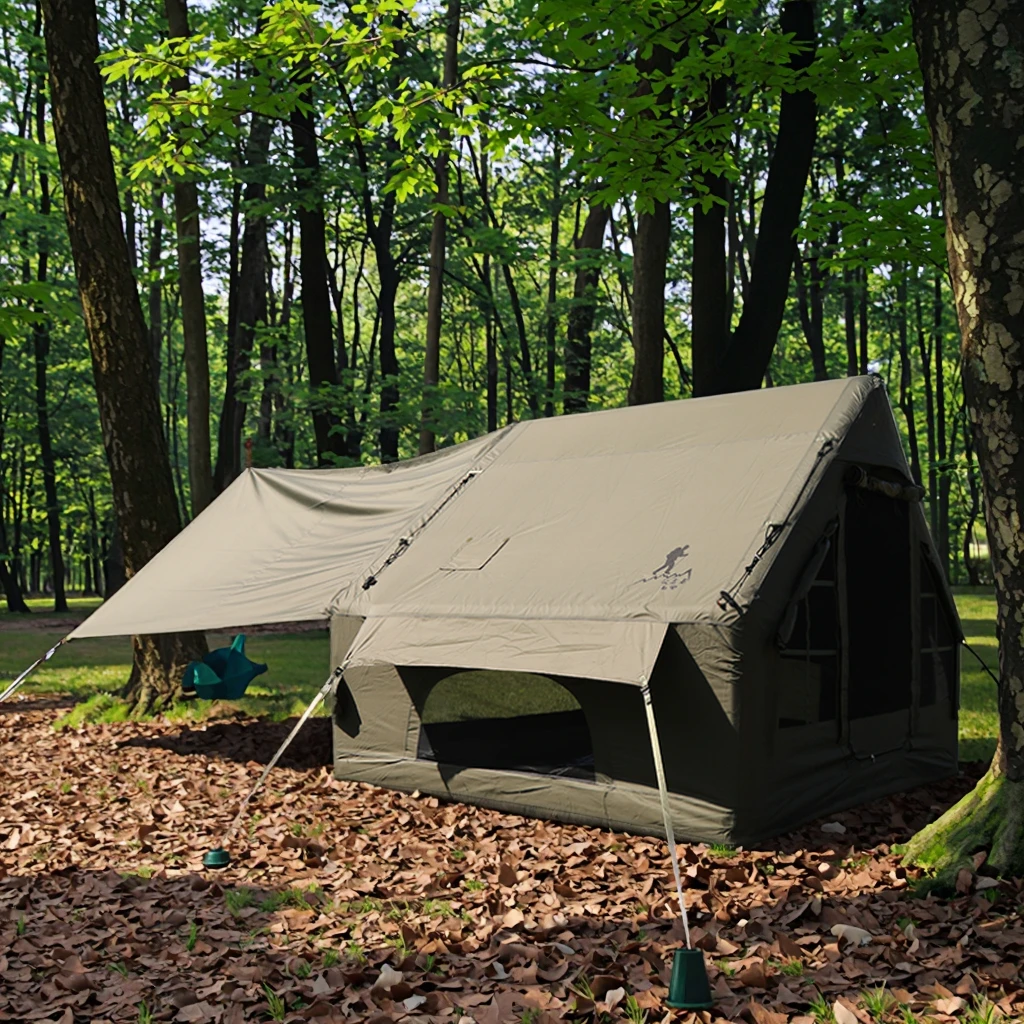 Waterproof Inflatable Air Tent Winter Camping Tent Canopy Shelter Outdoor Overnight 1-2 Person Glamping Tent