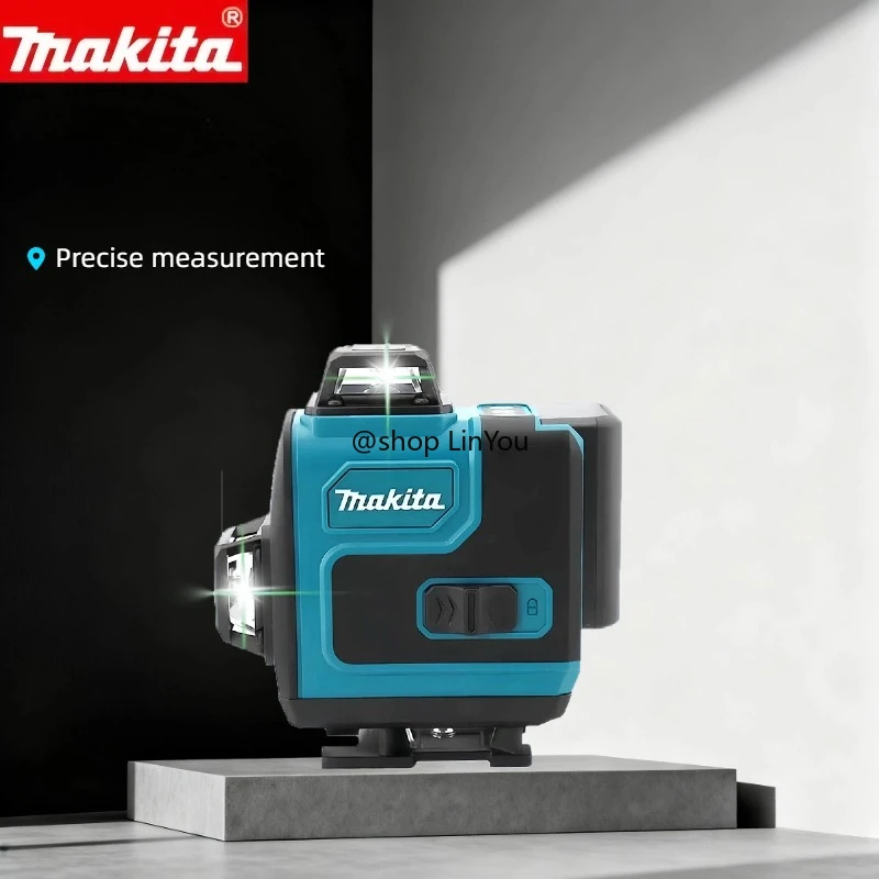 Makita niveau Laser 16 lignes ligne verte auto-nivelant 360 croix verticale faisceau vert Super puissant Portable de haute précision
