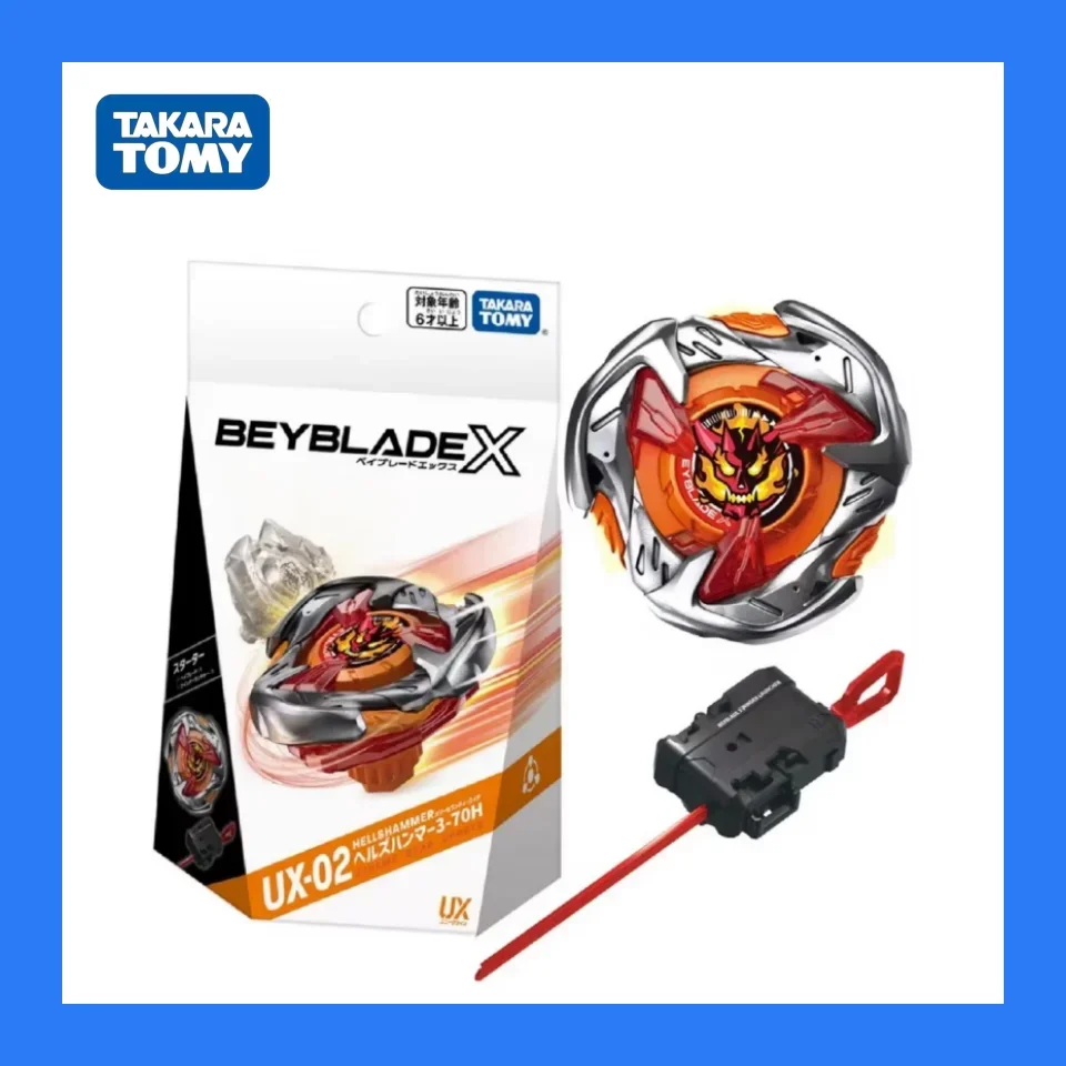 

Takara Tomy Beyblade X UX-02 Starter Hell's Hammer 3-70H