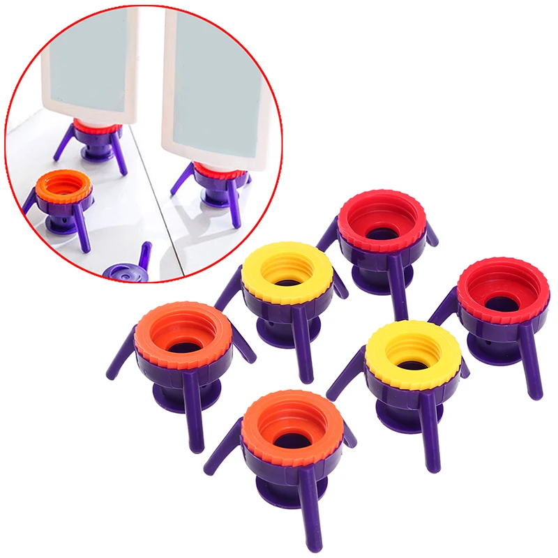 

Plastic Bottle Holder Leakproof Toss It Bottle Cap Stand Kit Inverted Cap for Shampoo Liquid Storage Container Kitchen Tool