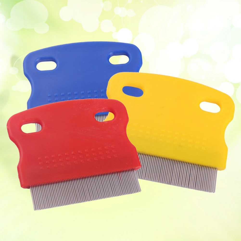 

2 Pcs Stainless Steel Comb Grooming for Pets Dog Cat Hair De Cats Remover Combs