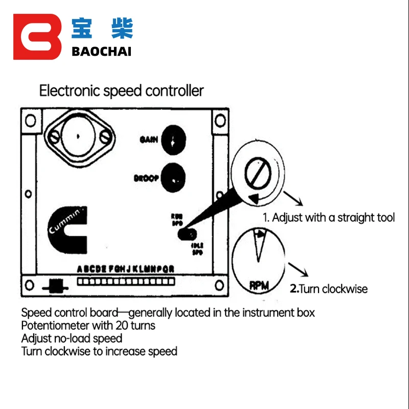 Ecm Electronic Speed Controller  4296674 Electronic Governor For Kta38 Cummins Diesel Engine image 4