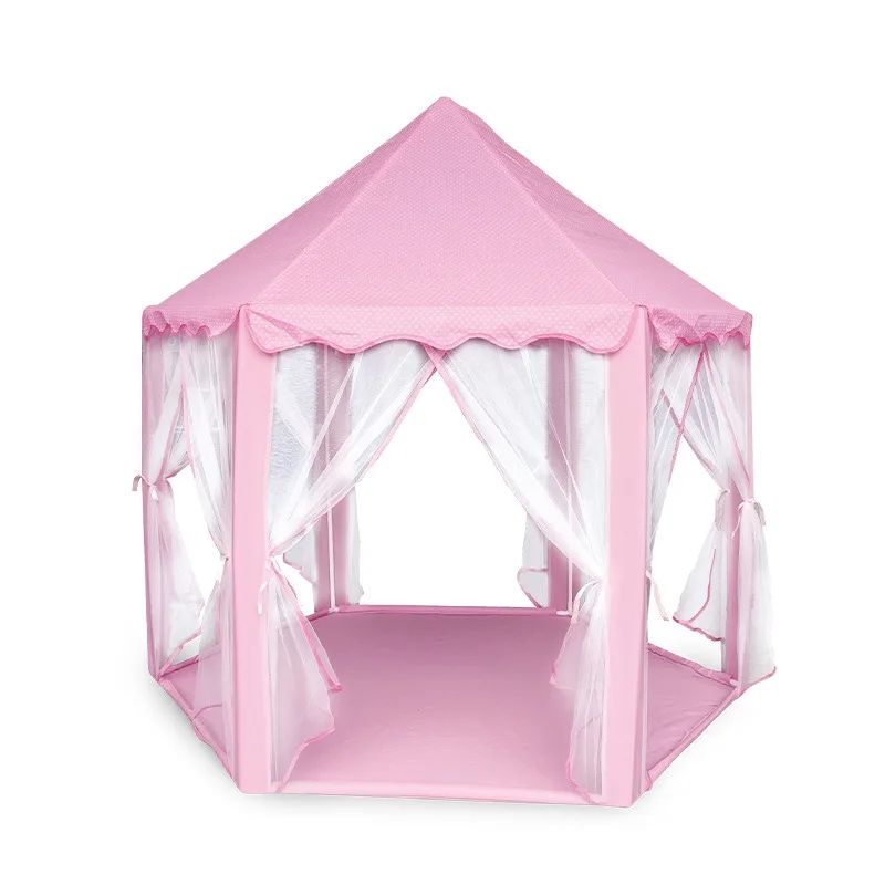 Tenda portatile per bambini tenda mongola pieghevole Tipi Baby Play House Gift grandi ragazze Pink Princess Castle Child Gift Room Decor