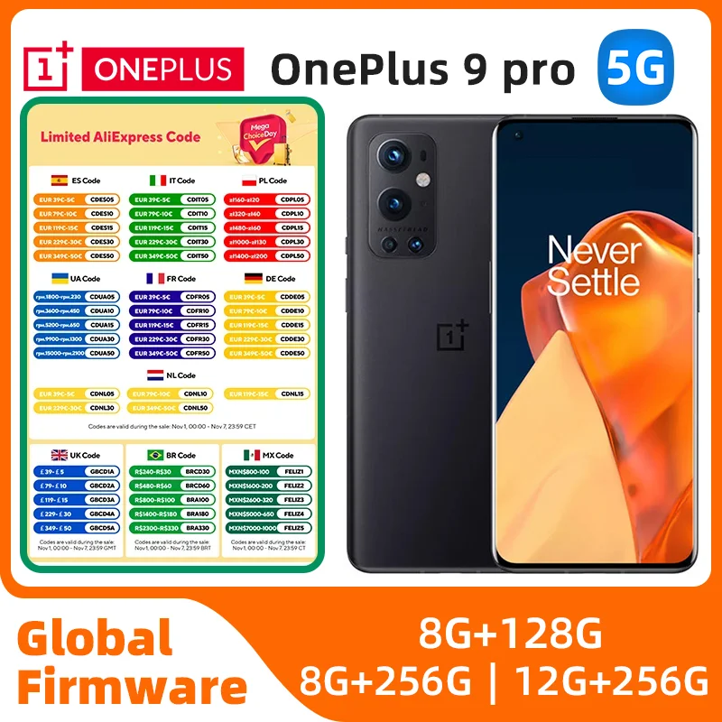 

OnePlus 9 Pro Global Version 8GB 128GB Snapdragon 888 5G 6.7‘’ 120Hz Fluid Display Hasselblad 50MP Camera original used phone