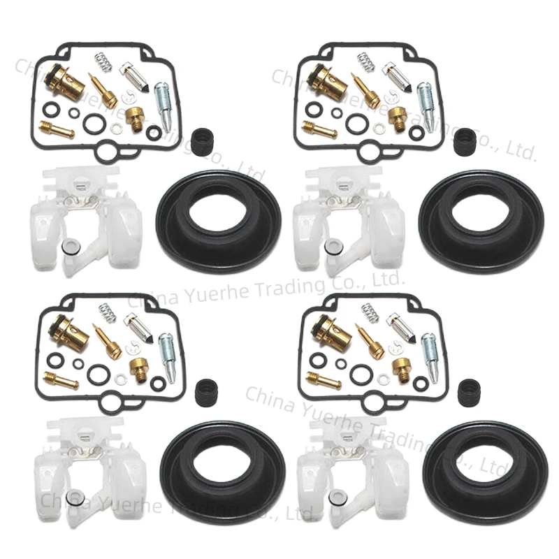 

4 Sets Carburetor Repair Kits With Diaphragm Float Fit for Daytona 1200 Suzuki GSXR1100 GSXR750 GSF1200S GSX1100F Adventurer 900