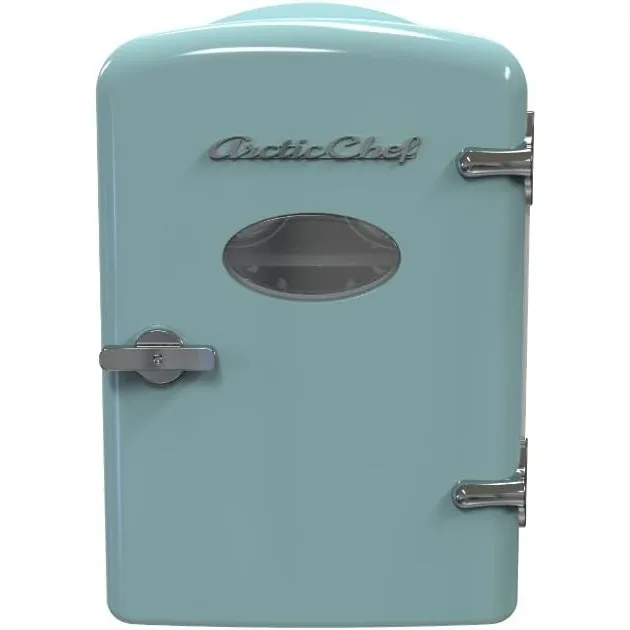 

Compact Refrigerators for Office, Desk, Small Meal Cooler, Beverage Drinks (Blue)