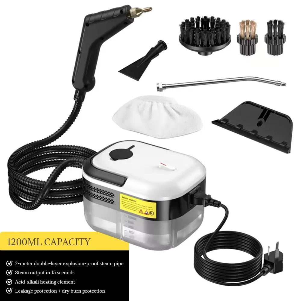 Pembersih Uap Suhu Tinggi Multi-fungsi Sterilisasi Uap 1200ML Steamer Tekanan Tinggi Pembersih AC Steamer