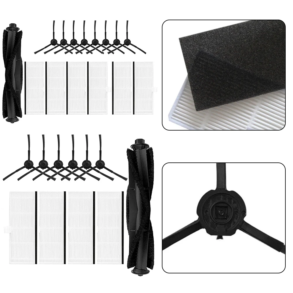 Filter Side Brush Roller Brush For IHome Self Empty Robot Vacuum IHRV6 IHRV14  Household Supplies Vacuum Parts Accessory