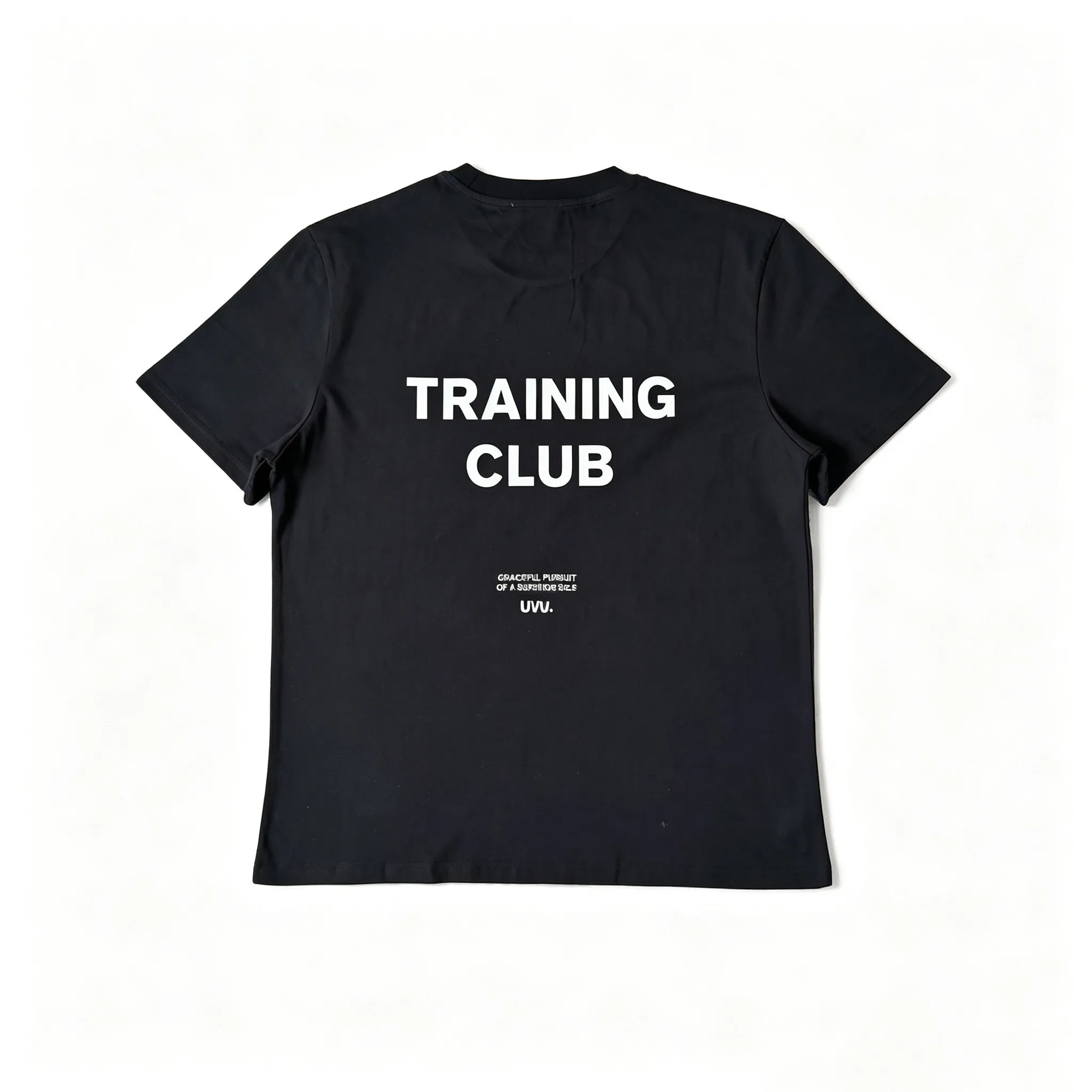 UVU Serrated TRAINING CLUB Reflective Thin Cotton Crew Neck Loose