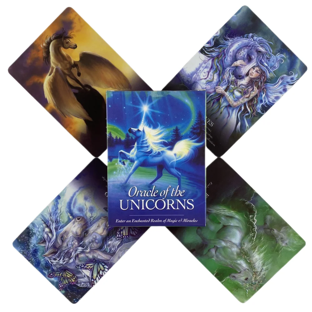 Oracle Of The Unicorns Cards A 44 Tarot English Divination Edition Deck Borad Games