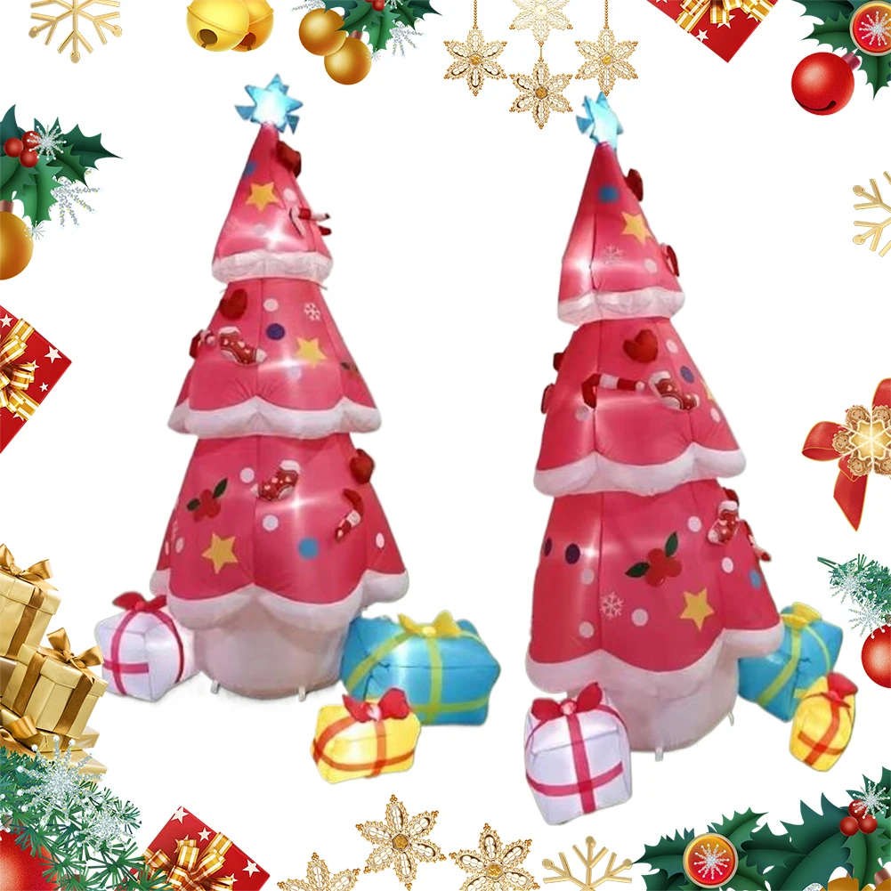 6.9FT Christmas Inflatable Xmas Tree With LED Lights Outdoor Ornament Christmas Gift Party New Year Indoor Decoration Toys