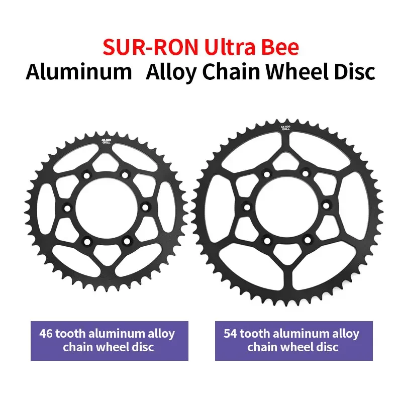 

For SUR-RON Ultra Bee Aluminum Alloy Chain Wheel Disc Sur Ron E-bike Off-road Accessories Surron 46 Tooth 46 Tooth Sprocket