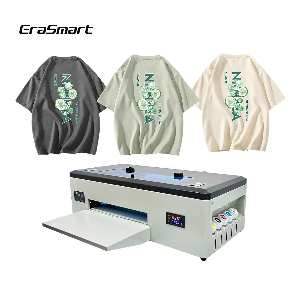 

Erasmart Dtf machine printer 30Cm Impresora Dtf 1390&L1800 canvas printing machine For all textiles