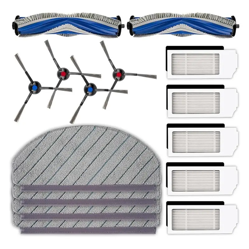 ABUL-For ECOVACS DEEBOT N20 Pro Plus HEPA Filters Mop Pads Robot Vacuum Accessories Kit