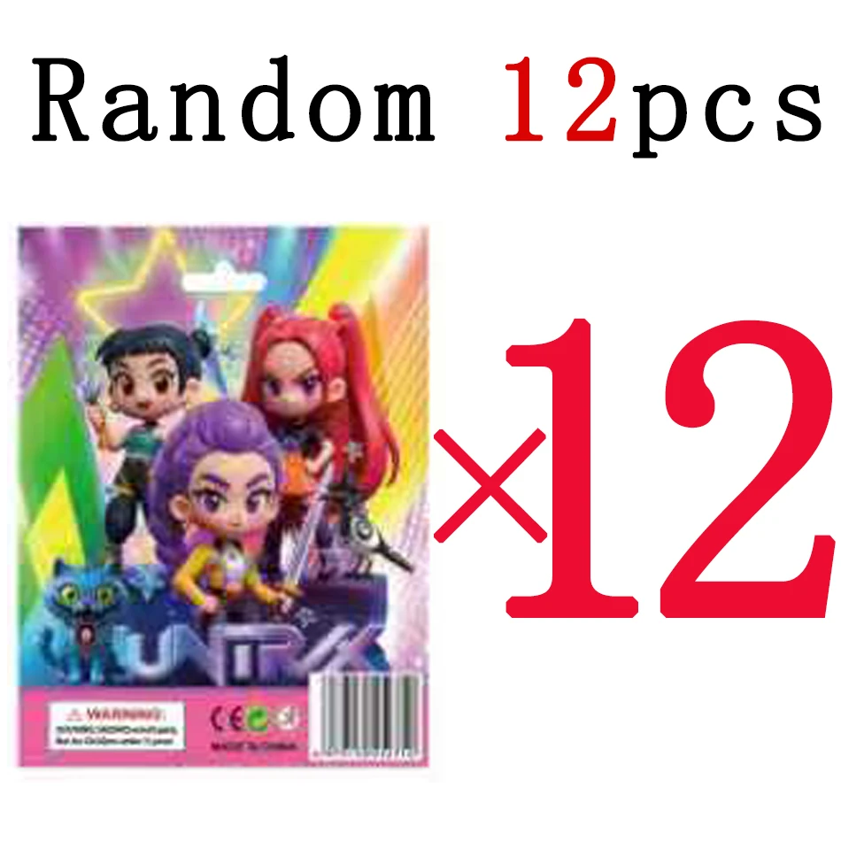 1-24 Uds Anime kpop cazadores de demonios figura k-pop cazadores de demonios rumi mira zoey estatua de tigre juguete decoración de mesa adornos regalos