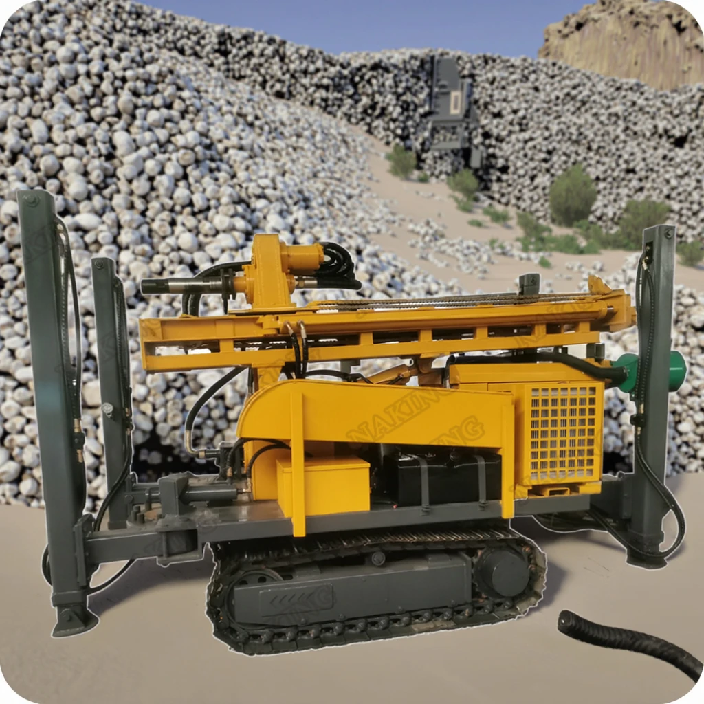 Diesel Borehole Core Tractor Mounted Hydraulic Water Well Drilling Rig Machine For Oil Mine Rotary 100m 200m Drilling Rig