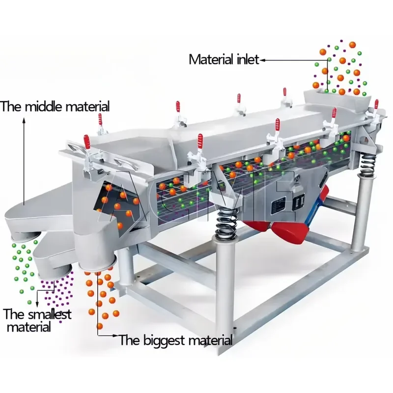 Commercial Small Electric Rapeseed and Rice Vibrating Screen Grader Multifunctional Grain Screening Machine