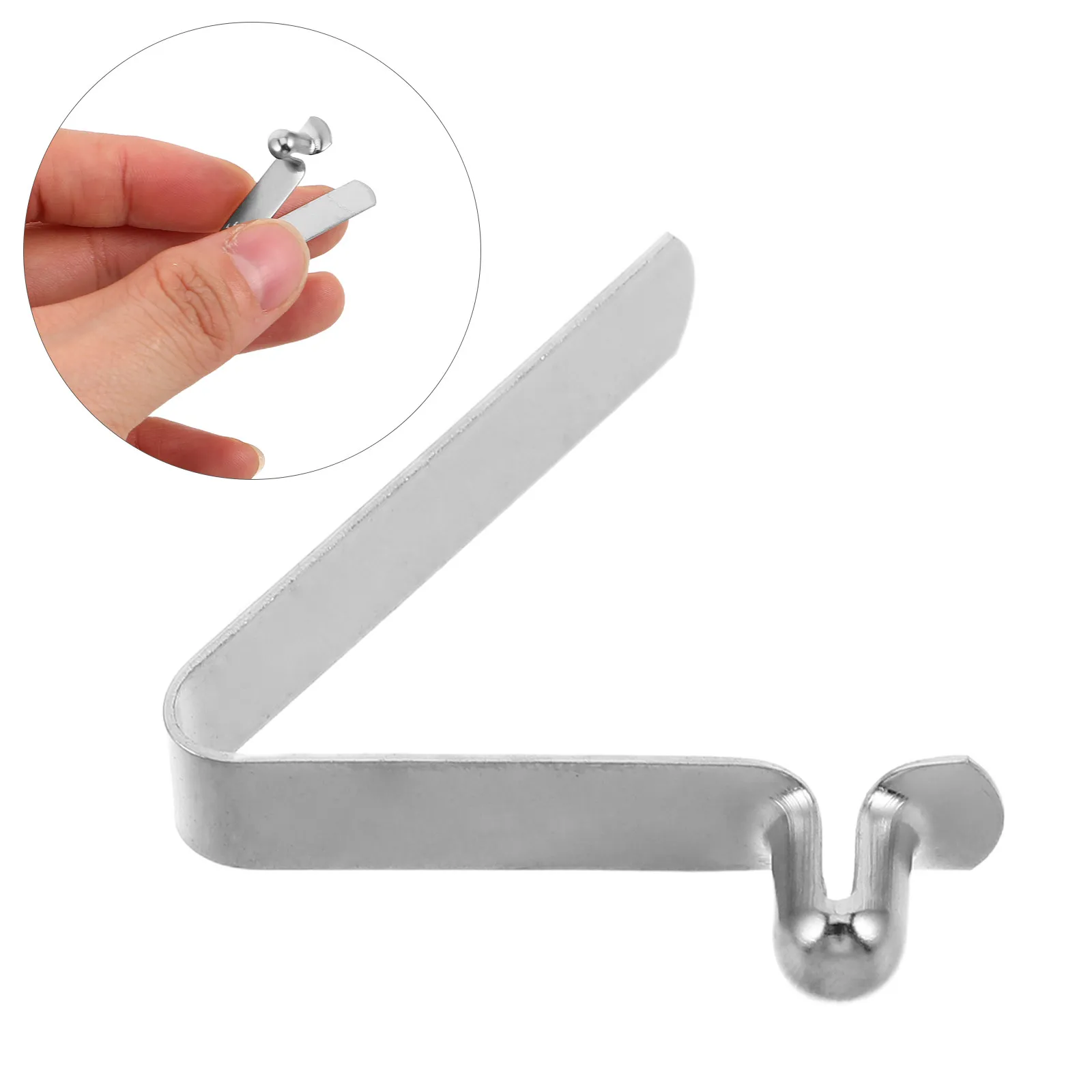 60Pcs Metal Spring Loaded Clips V Shape Buckle Snap Clip for Tent Pole Kayak Paddle Boat Outdoor Compressed Snap Clips
