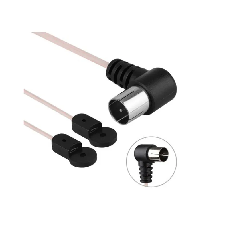 Car Radio Antenna 75 Ohm Dipole Indoor Antenna HD 88-108MHz FM Aerial Receiver PAL To F Female Jack RF Coax Adapter Connector