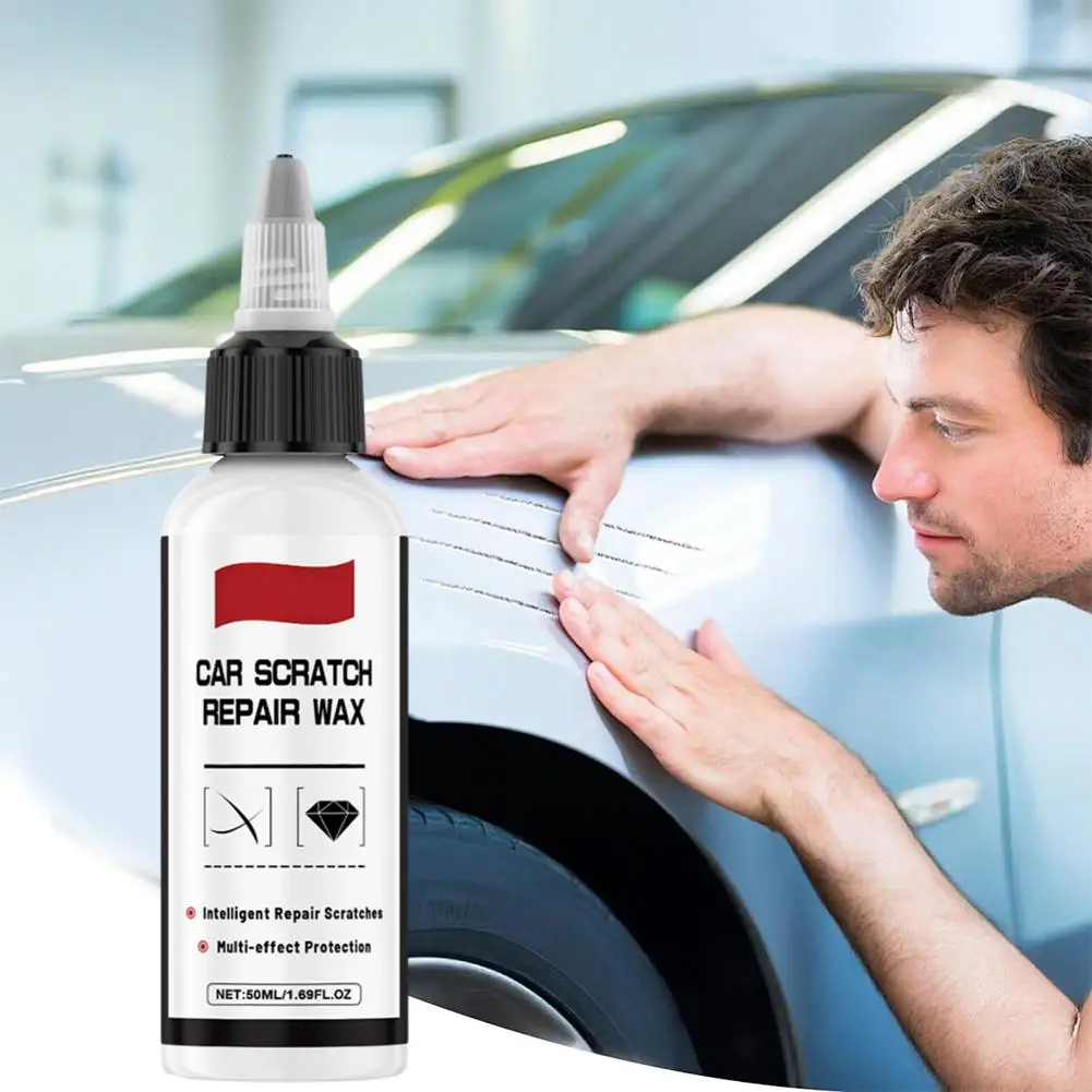 Car Scratch Repair Wax Safe to Use with Specially Mild Formula Car Polish Wax Suitable for Sun Lines Nail Lines Flying Pain H7C5