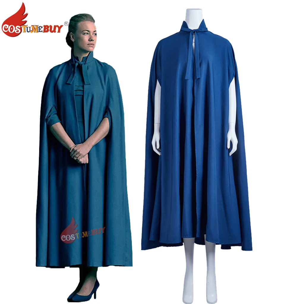 

The Handmaid's Tale TV Serena Joy Cosplay Costume, Women's Coat Cloak Classic Blue Vintage Robe Cape