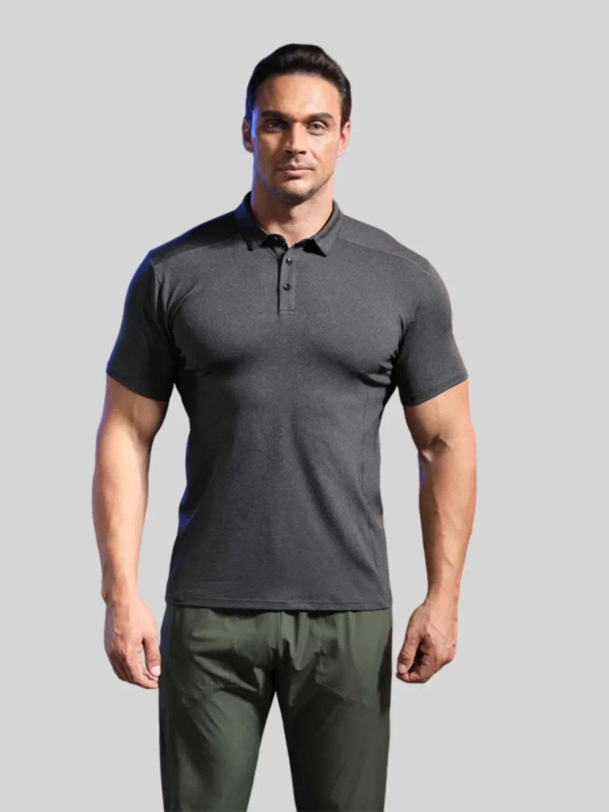 2024 Mannen Sport Training Ijs Zijde Zomer Polo Rits T-Shirt Korte Mouw Mannelijke Casual Snel Droog Gym Hardloopfitness Slanke Kleding