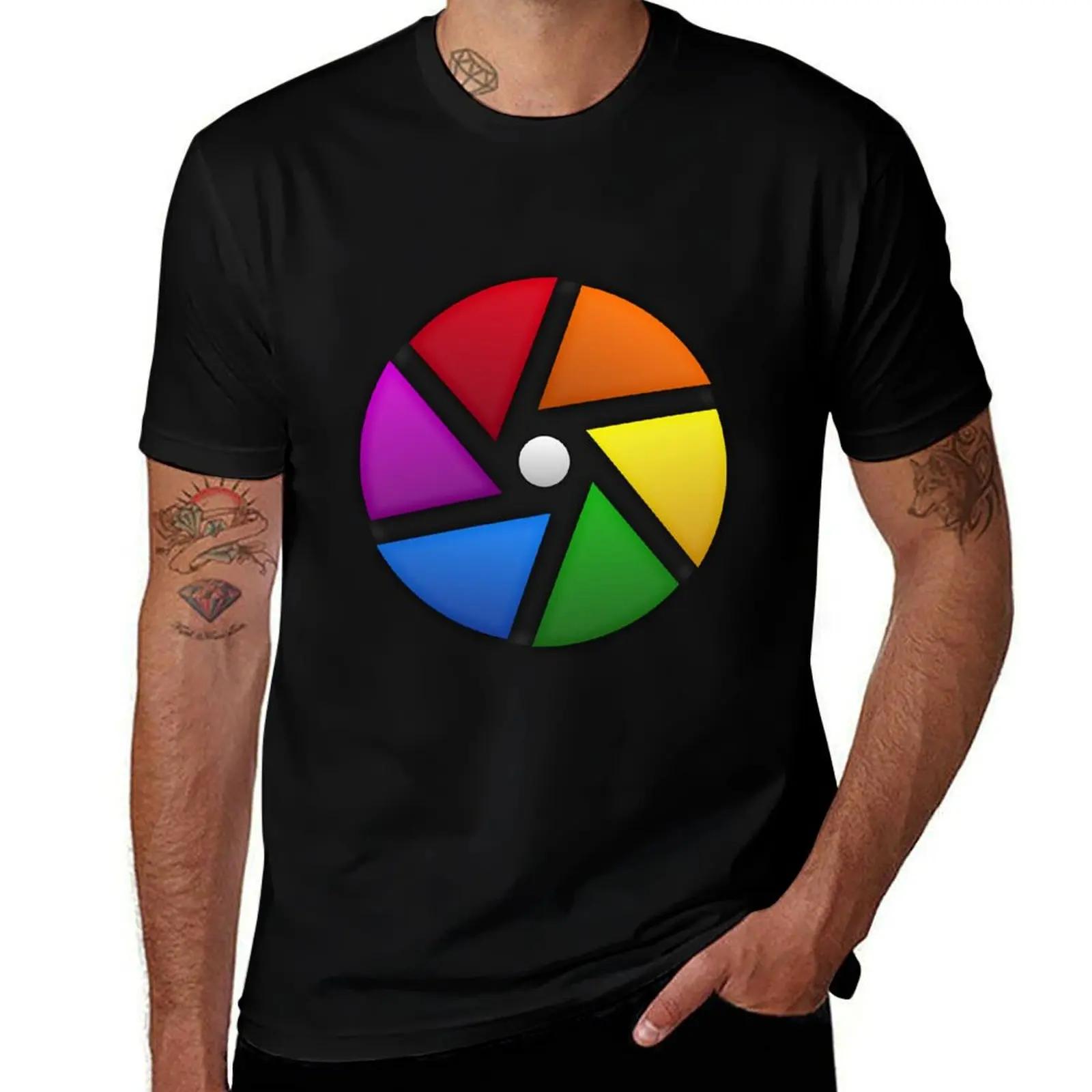 

Darktable logo shirts T-Shirt editor t man shirt photo t cotton funny man T-Shirt software