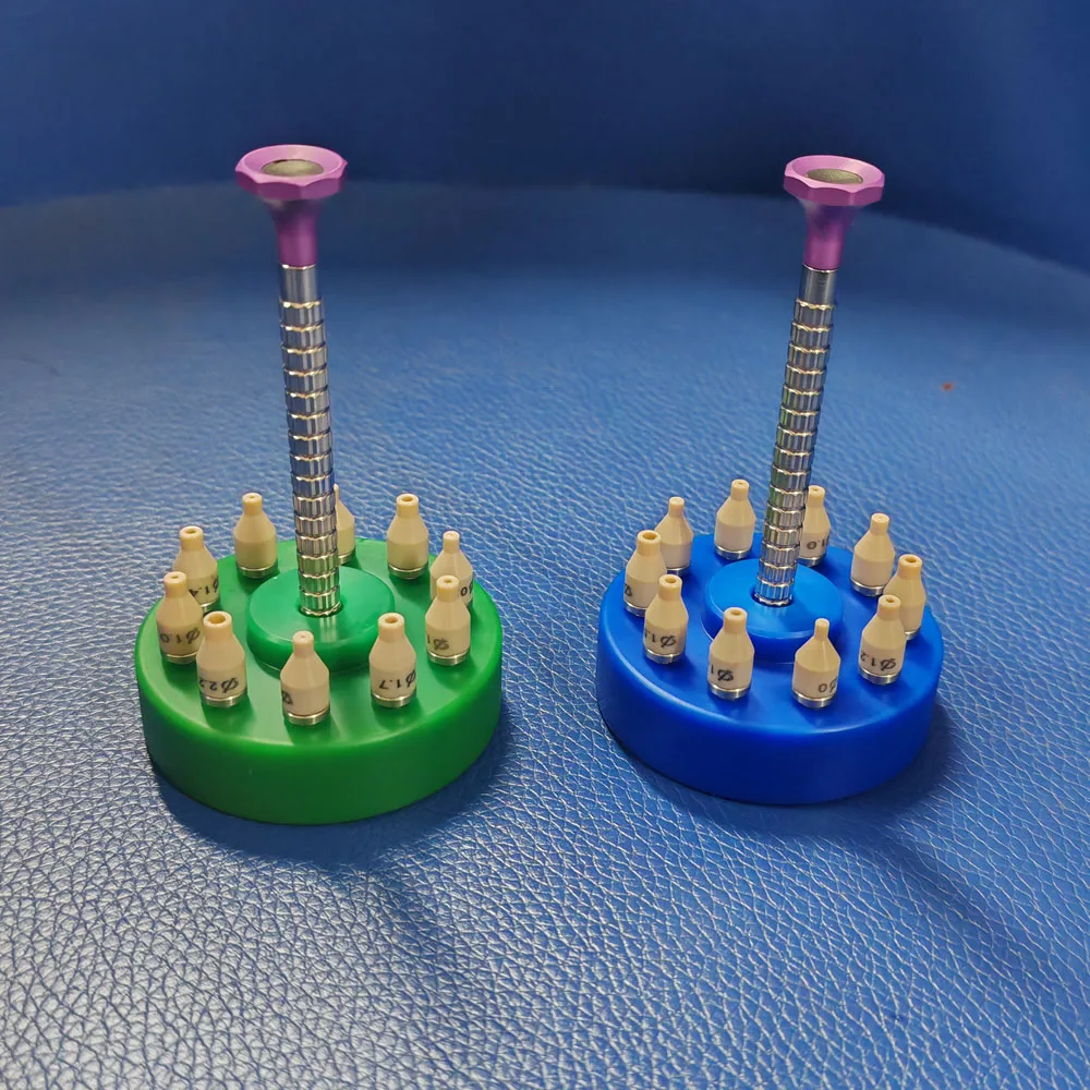 PEEK Watch Tool Kit 10 Assort Size Nylon Tips Watch Hands Handle Fitting Tools With Collection  Base For Watchmakers Repairing