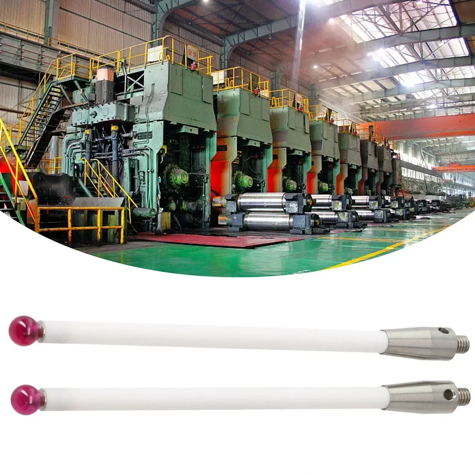 

2Pcs CMM Probe Stylus 6mm Ball Tip CMM-Contact Probe Ceramic Shaft Probe Testing For Renishaw A-5000-3712 In Stock
