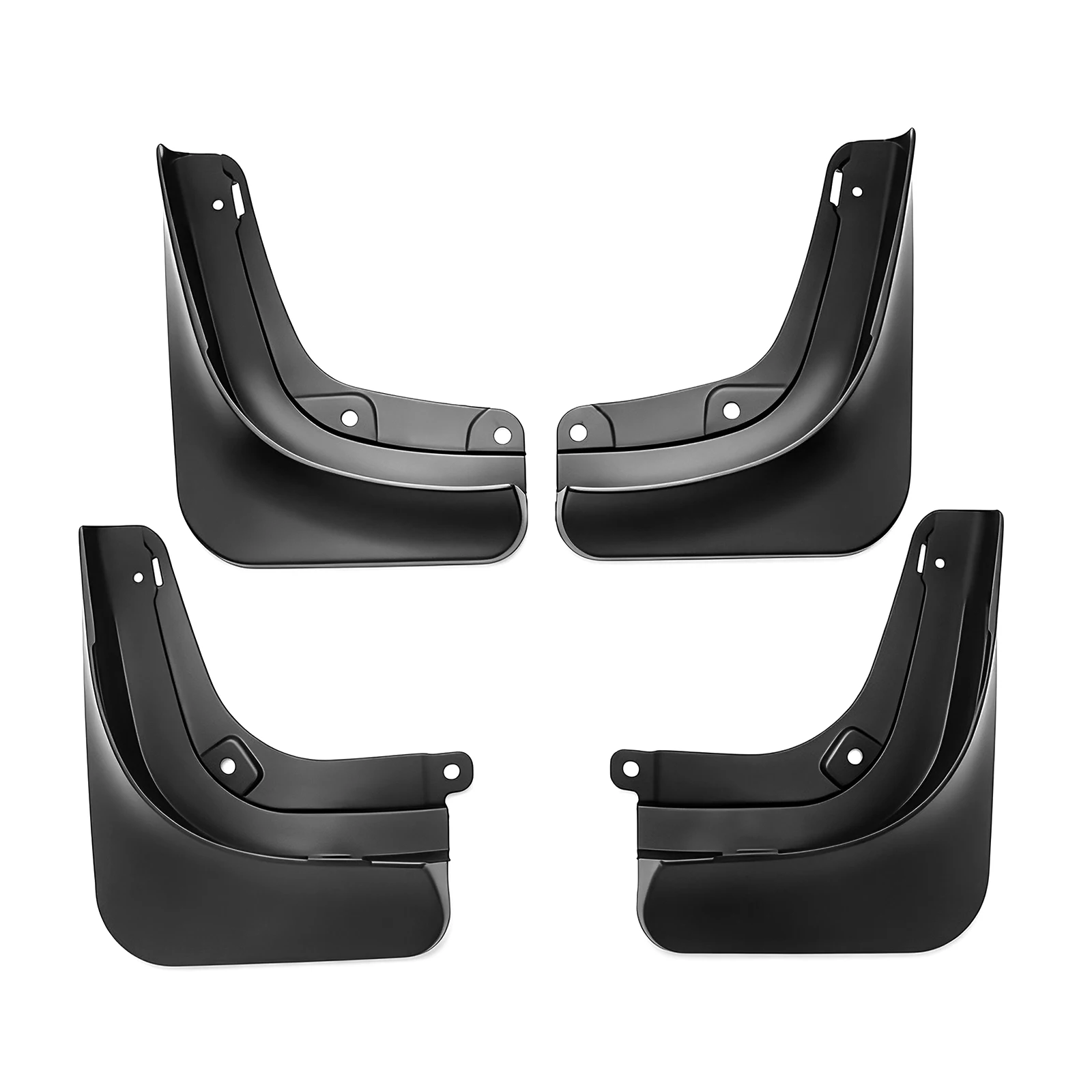 Mud Flaps For Tesla Model Y L 2025 2026 All Weather TPE 4Pcs No Drilling Front Rear Car Fender Protection Exterior Accessories