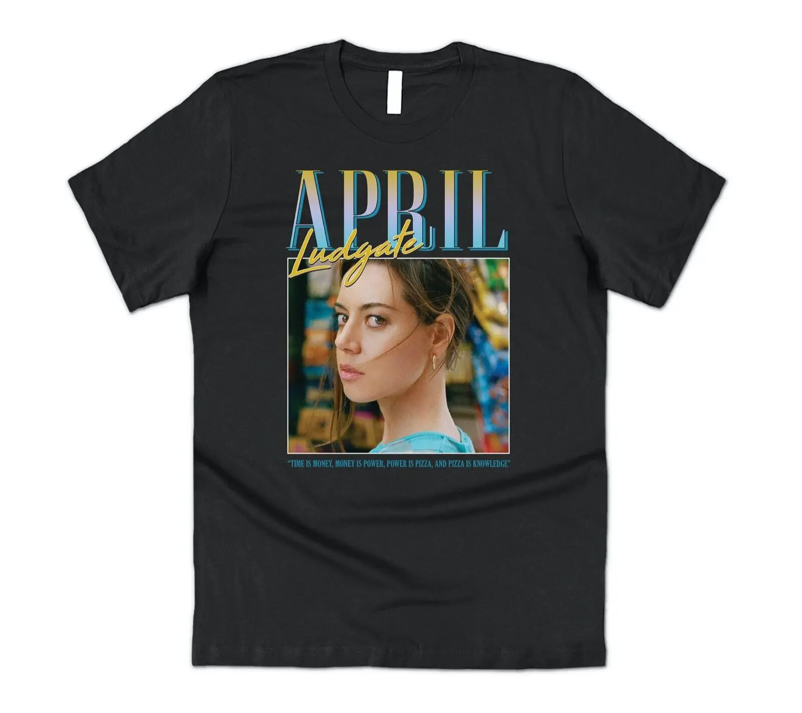 April Ludgate T shirt Funny Parks and Rec TV Show Retro 90's Recreation