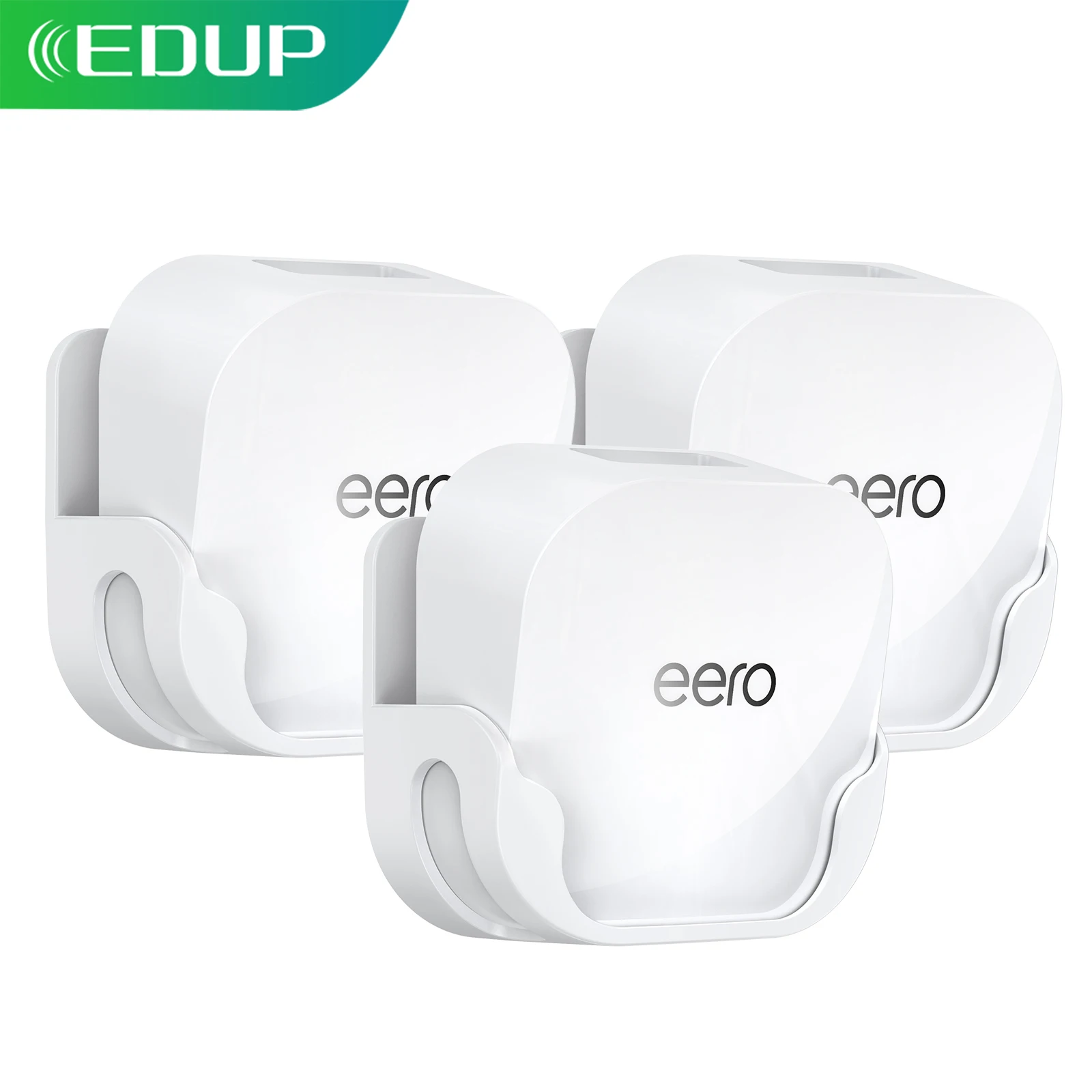EDUP HY-WT1218 3Pcs Wall Mount Kit Bracket For Eero7 Wi-Fi7 Systems Custom Fit Precision Stable Secure Hold Easy Setup