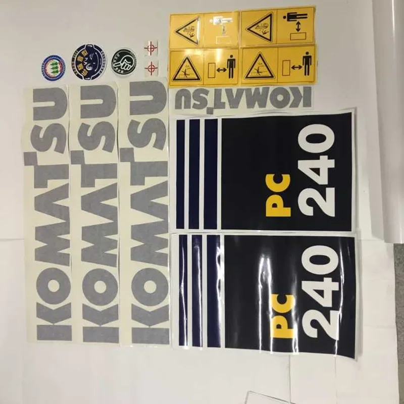 Excavator Parts For Komatsu PC130 full vehicle sticker logo mail sticker digger heavy machine