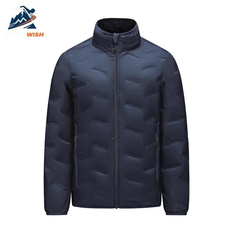 MONEYWISH أسفل سترة 2025 زوجين الأبيض بطة أسفل سميكة الباردة مقاومة معطف دافئ في الهواء الطلق الترفيه ملابس شتوية سستة أسفل سترة