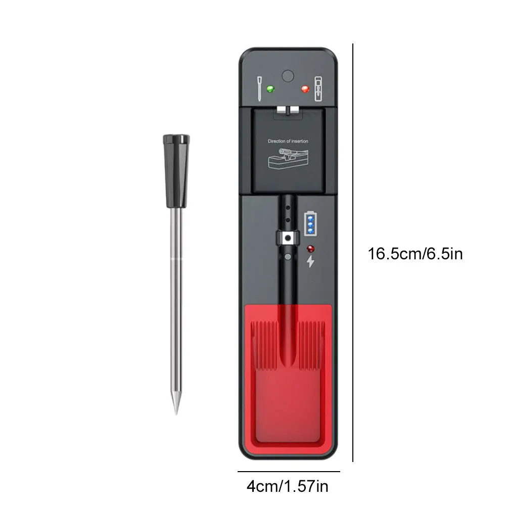 ميزان حرارة اللحوم اللاسلكي BT، ميزان حرارة رقمي رفيع للغاية مع ميزان حرارة للطهي لشواية فرن الشواء