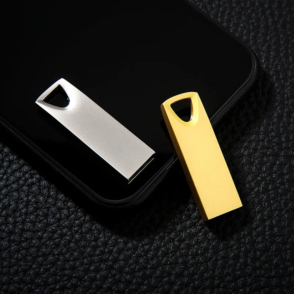 Metal High-capacity USB Flash Drive Usb 2.0 Pen Drive 4gb 128gb Black Lightweight and Waterproof with Strong Stability U Disk