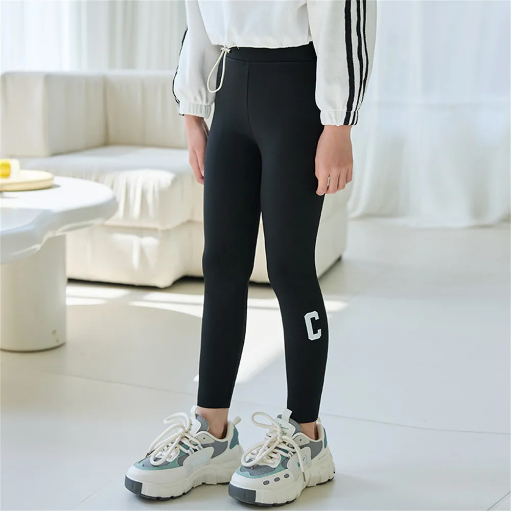 Baby Girls Leggings Kids Thin Yoga Pants Children Elastic Quick-Drying Sports Outdoor Sweatpants Girls Capris Skinny Pants