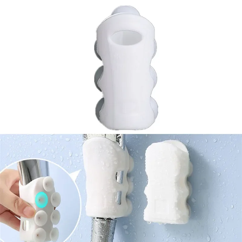 Silicone Shower Head Holder Durable Reusable Removable Shower Handheld Wall Mount Suction Cup Shower Bracket Bathroom Supplies