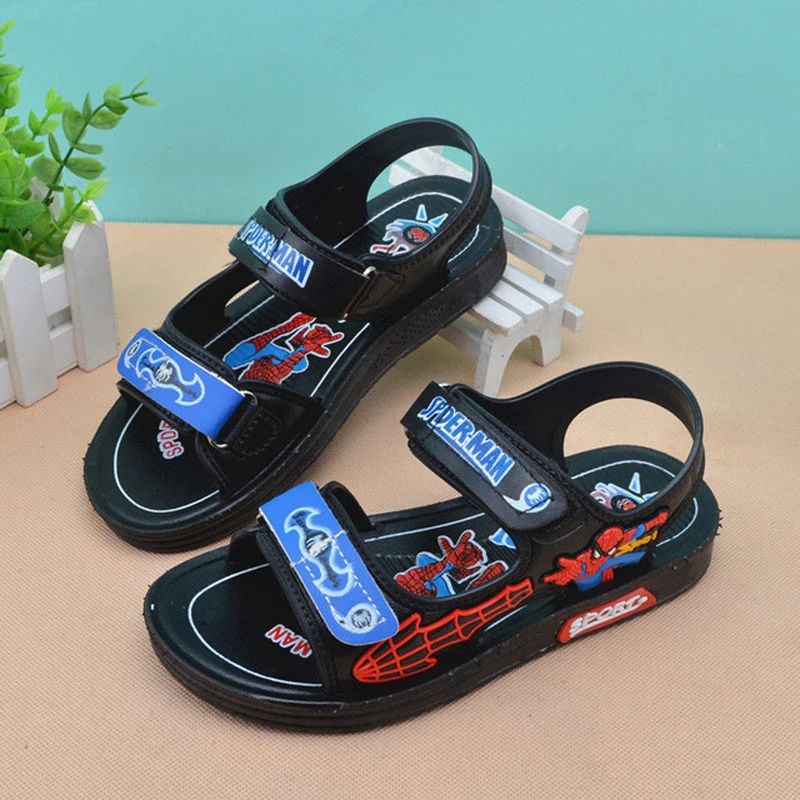 Disney Boys Sandals Summer Kids Shoes Toddler Baby Boys Sandals Infant Casual Beach Children Outdoor Black Shoes