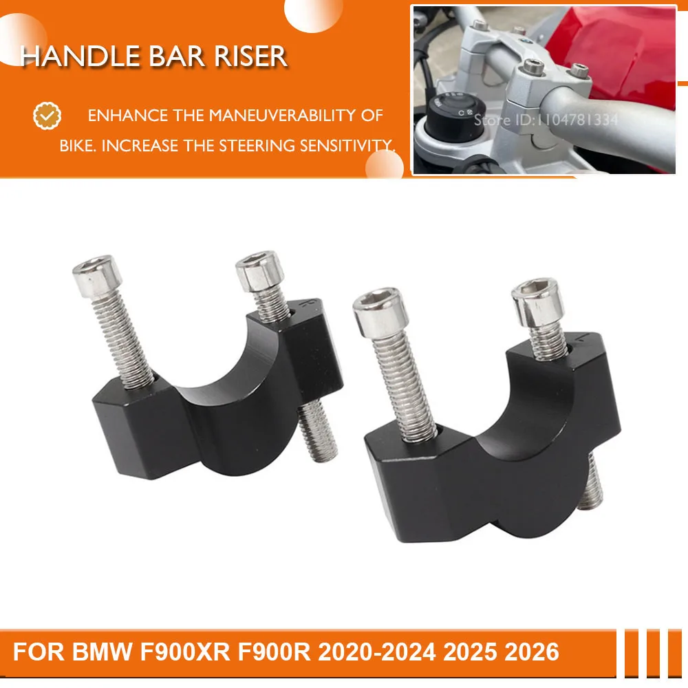 For F 900R 900XR 2026 Motorcycle CNC Handlebar Riser Bar Mount Handle Clamp Rise Accessories For BMW F900R F900XR 2020-2024 2025