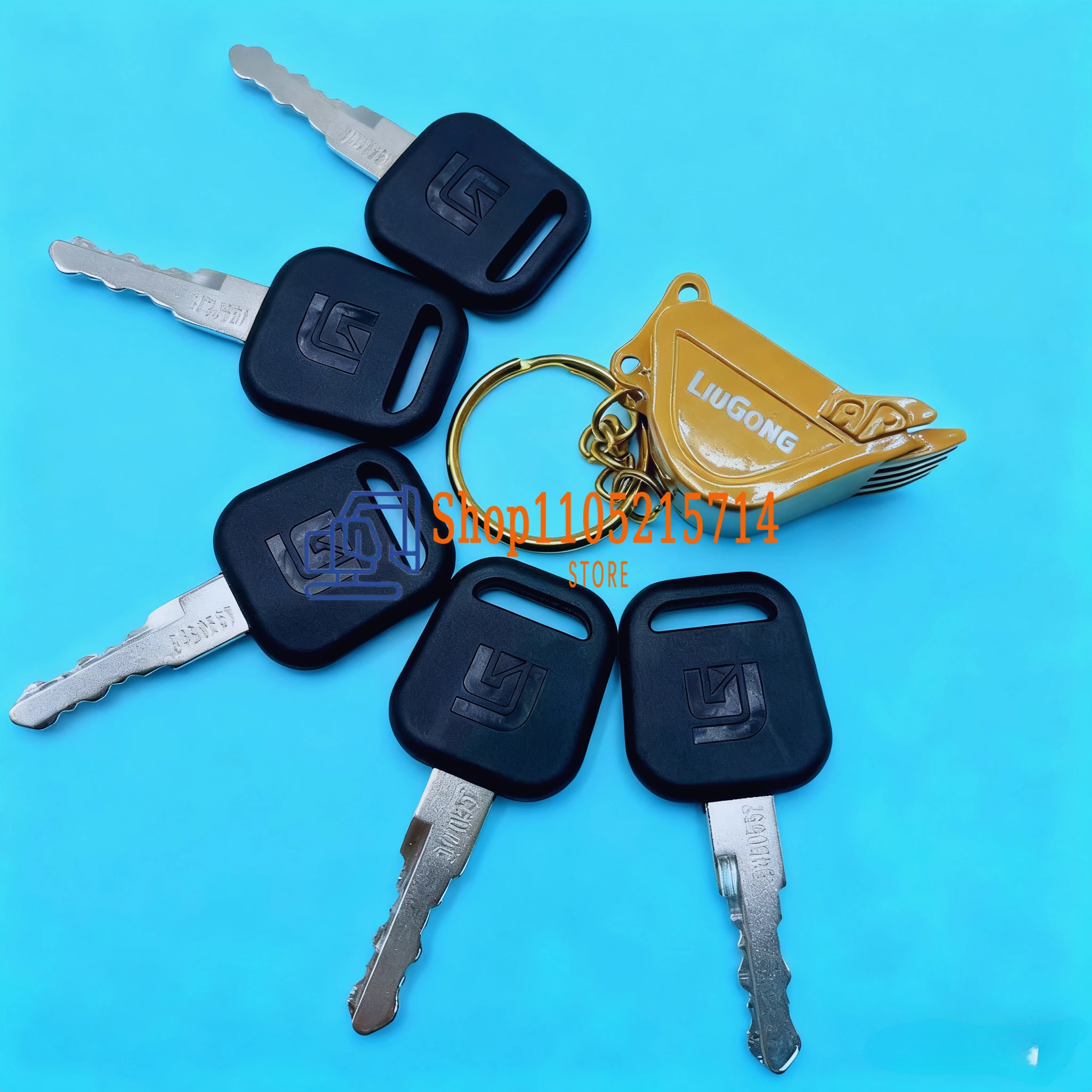 2PCS/5PCS 34B0557 Keys for LIUGONG Ignition KEYS 906D/907C/920/922/908/915/925/936E Heavy Equipment Excavator with KeyChian