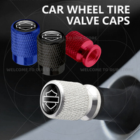 For Sportster XL883 PA1250 PANAMERICA Glide Street Emblem 4Pcs Aluminum Motorcycle Tire Valve Caps Wheel Stem Air Dust Covers